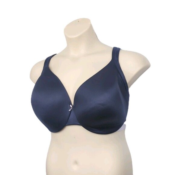 Lane Bryant Cacique Bra Lightly Lined Full Coverage U/W Size 42F Navy Blue - Picture 2 of 10